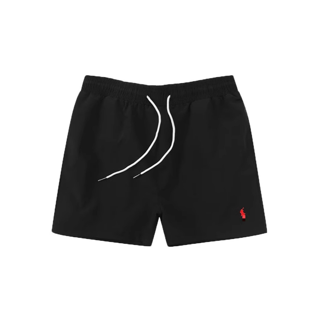 Summer RL logo embroidered polo shorts men's surfing quick-drying three-quarter length sports beach shorts men's casual short style