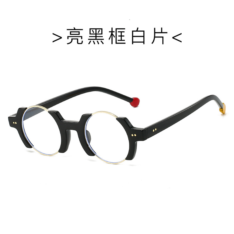 圆框新款个性夸张墨镜女高级感2025时尚眼镜跨境嘻哈防晒潮太阳镜|undefined