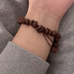 文学レトロプレーンコーヒー豆ブレスレット楽しい新しいビーズブレスレット男性と女性のパーソナライズされた手の装飾品卸売