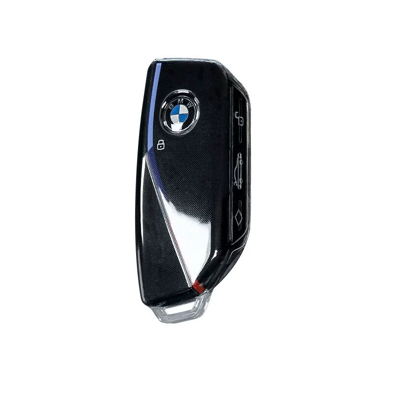 Чехол для ключа BMW X5 для серии X17, защита 360°, прозрачно/фиолетовый/зеленый, подходит для 740Li