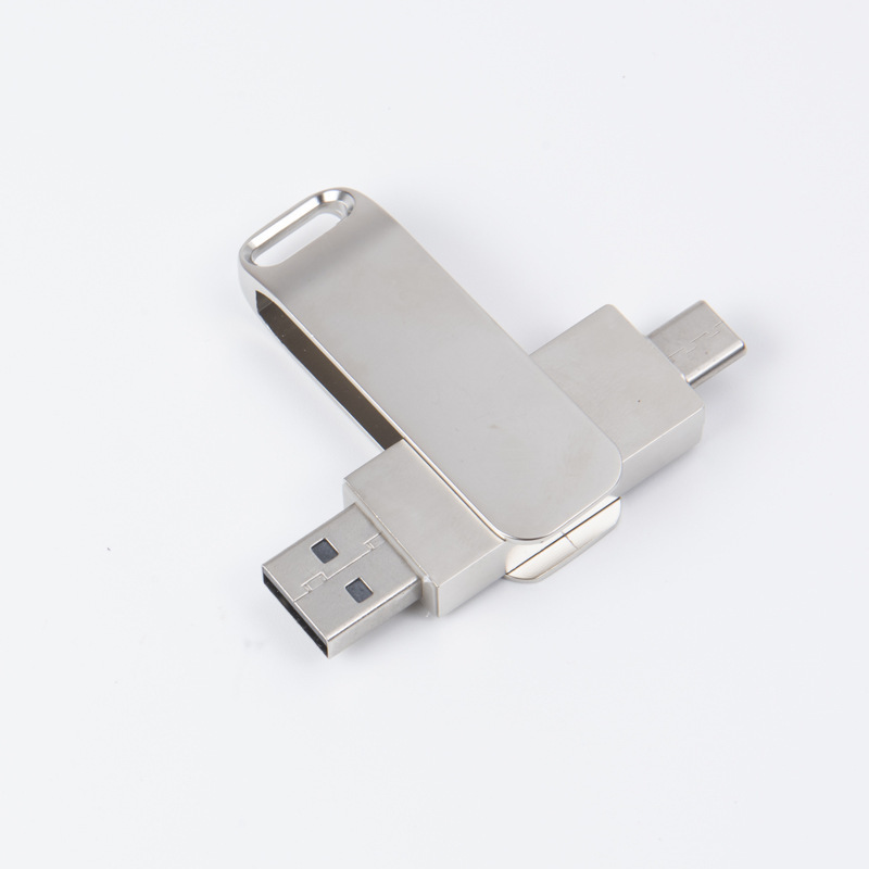 type-c 携帯電話とコンピュータ両用 USB フラッシュドライブ 16 グラムデュアルインターフェイス 64 グラムカスタマイズされたロゴ金属回転 32 グラム USB フラッシュドライブ卸売|undefined
