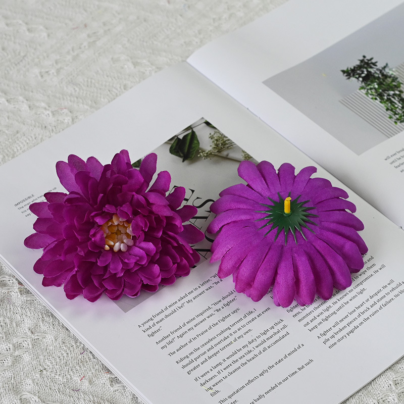 仿真花11cm冷艳菊diy材料簪花花材高档仿真礼盒婚庆花跨人造花朵|undefined