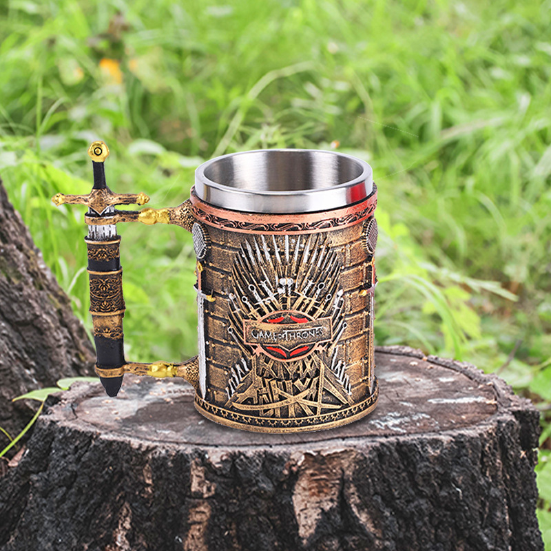 Taza de calavera de artesanía de resina Vaso de decoración de Pascua de Halloween Vaso transfronterizo Venta caliente de Amazon