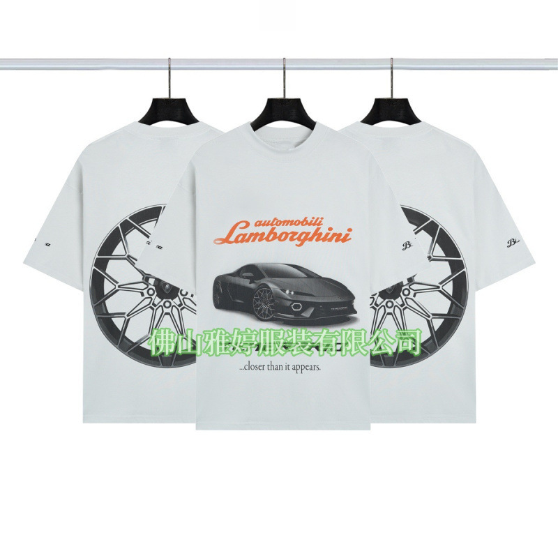 高品質クロスボーダーアメリカンスタイル25ss夏新作No.10ユニフォームレタールーズ半袖Tシャツ卸売|undefined