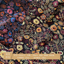 现货麻棉绣花面料服装抱枕枕套连衣裙马甲门帘桌布绣花布工厂批发