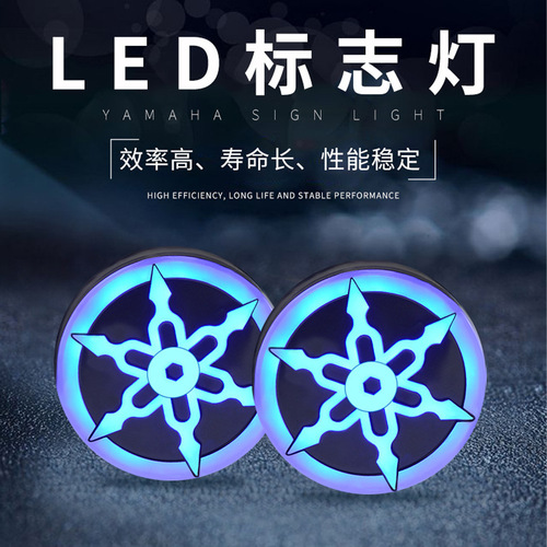 LED logo light, car logo light, motorcycle car 12V modified decorative light, word plate light