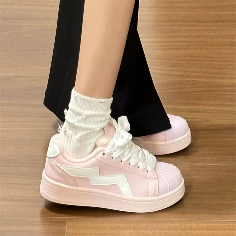 Platform Sneakers Universal, Pink Shell-Toe, Chunky 2025 Trend