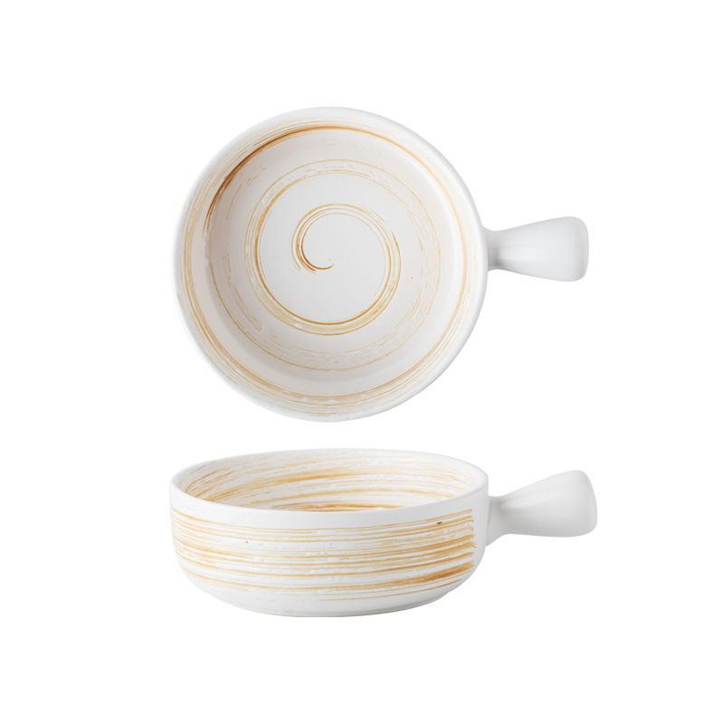 Nordic bowls with handle creative home tableware baked bowl baking…