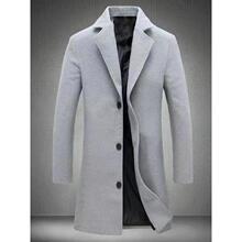 J 11099 Single Button Long Trench Coat ��ɫ�L���L�� �羳���l
