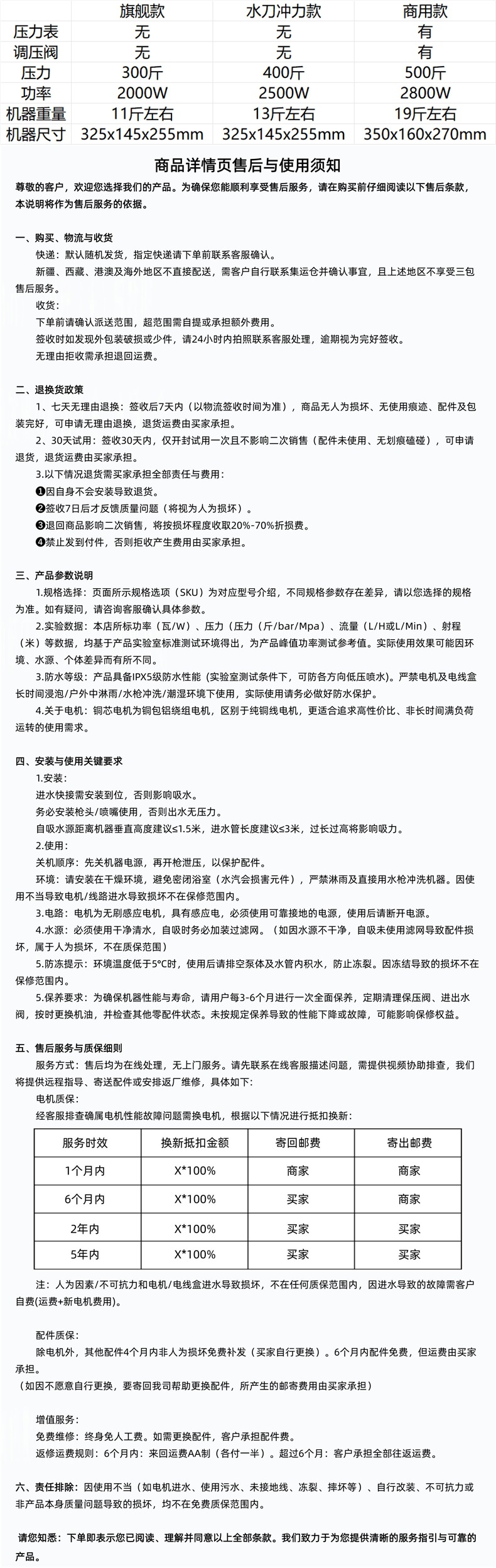 Guizhancheng Household High-Pressure Car Washer Water Pump 220V High-Power Portable Car Washing Water Gun Magic Cleaning Machine