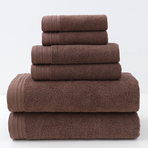 Cross-border pure cotton bath towel six-piece set Amazon specializes in pure cotton towel set Bathtowelset foreign trade towel set