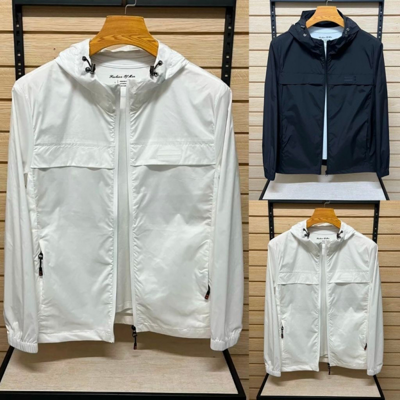 2026 Summer New Men's Trendy Fashion Jacket, Comfortable Hooded Double-Sided Plaid Jacket, Versatile Casual Wear