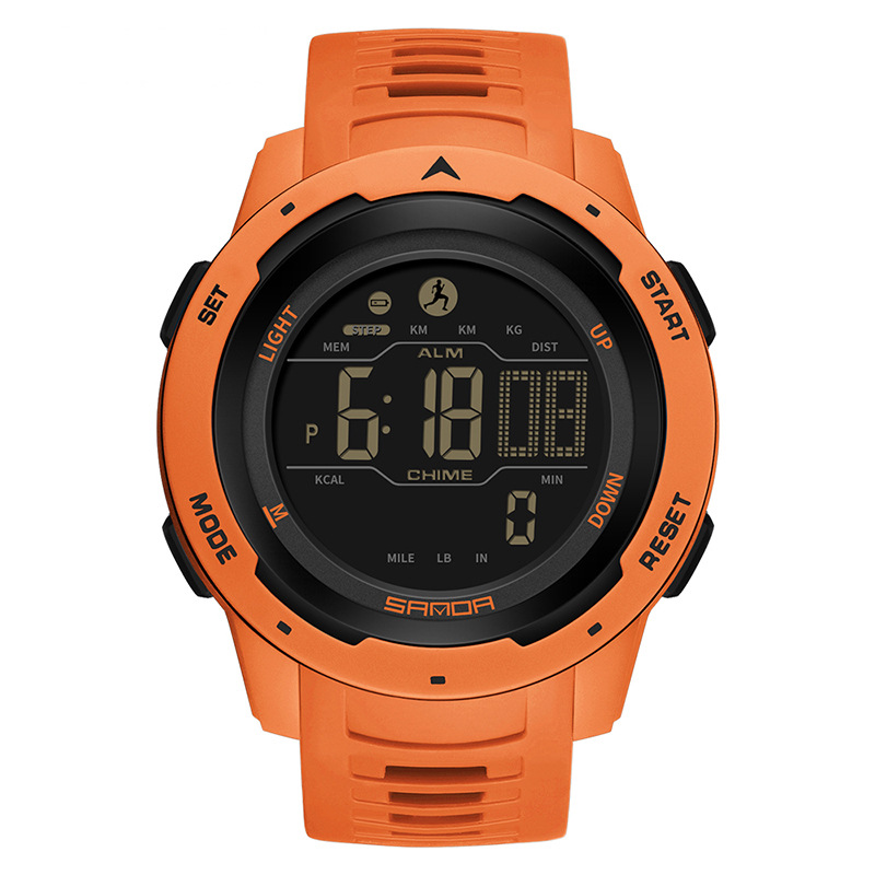 SANDA nuevo 2145 movimiento electrónico digital de moda simple deportes al aire libre de los hombres reloj electrónico