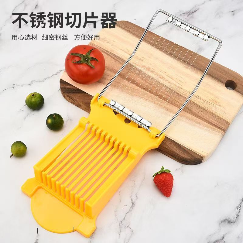 Ham Sausage Slicer, Strip and Cube Cutting Tool, Lunch Meat Slicing Tool, Preserved Egg and Egg Slicer, Fruit Divider