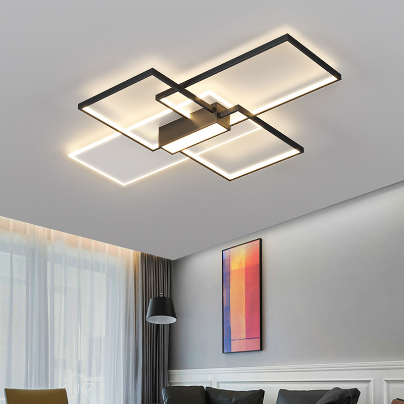 [Selección estricta] 2025 nueva atmósfera simple y creativa dormitorio principal lámpara de techo lujosa lámpara de estudio doméstica moderna