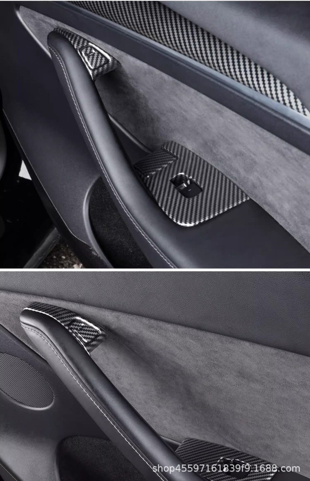 Applicable to Tesla Window Key Frame Model3 Y Lifting Panel Car Interior Modification Supplies Daquan Ya Accessories