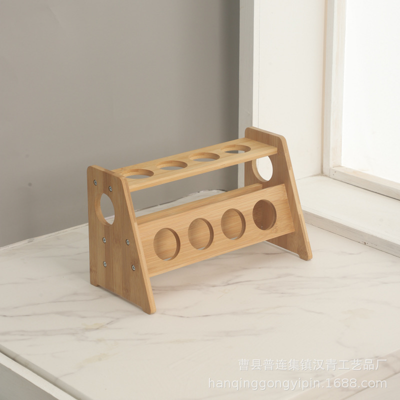 Estante de condimento de cocina de bambú estante de almacenamiento de condimento giratorio estante de almacenamiento de especias multicapa de madera sólida en el escritorio