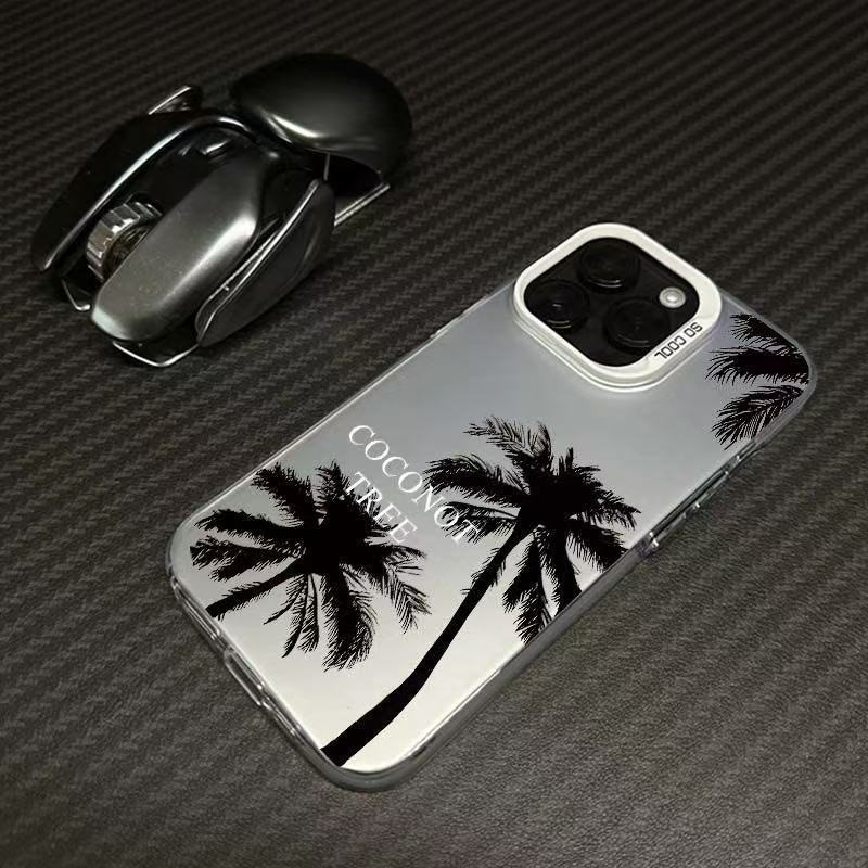 Coco simple para Apple 16Promax Funda para teléfono móvil Carcasa de gas personalizada iPhone15/14/13 Texto 12