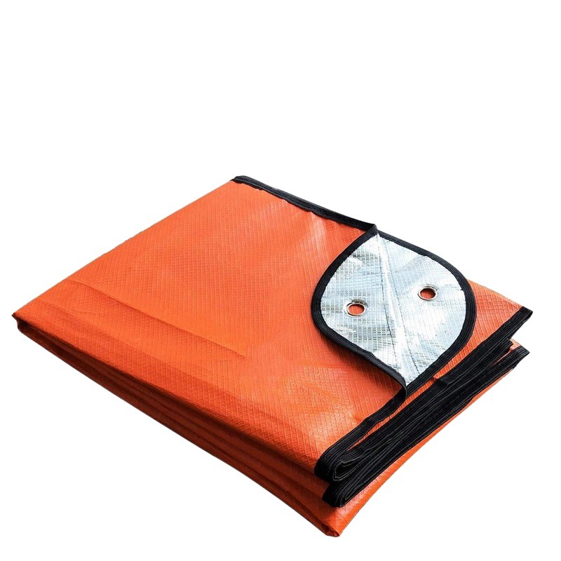 New thick orange non-woven emergency blanket tent camping insulation outdoor emergency blanket wholesale mat stall cloth