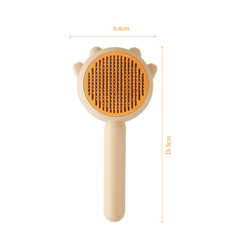 Cat Comb, Dog Brush, Pet One-Click De-fuzzing Needle Comb, Cleaning & Grooming Brush, Pet Hair Remover Comb, Pet Supplies