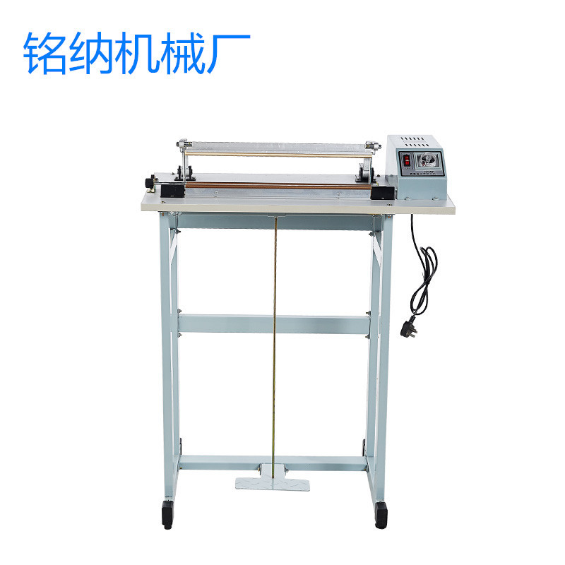 【铭纳机械厂】400型通过式脚踏封口机 简易式卷膜脚踏封口机