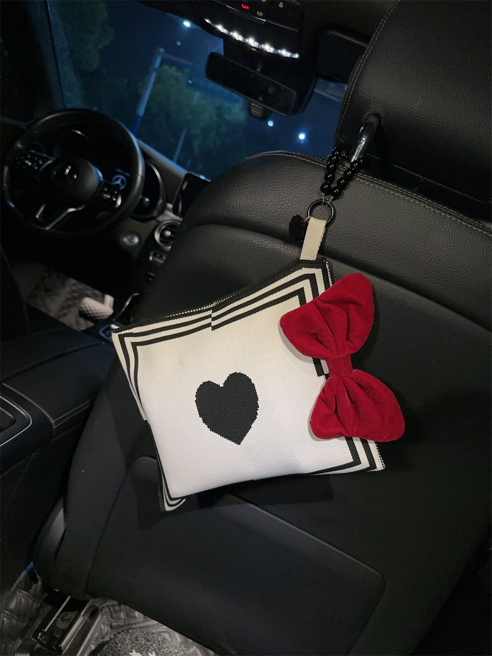 Car multi-functional hanging tissue cover tissue box bag car interior front and rear row car supplies ins Internet celebrity goddess