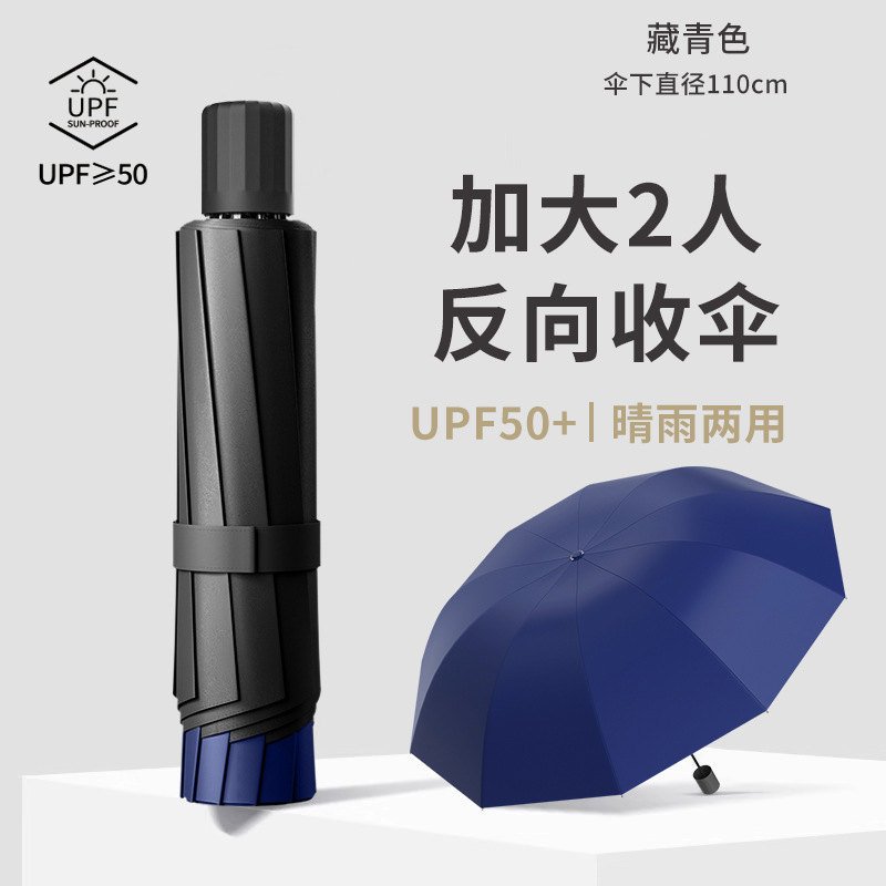 耐風手動傘大型強化男性折りたたみ特大傘日焼け止め日傘卸売日傘女性|undefined