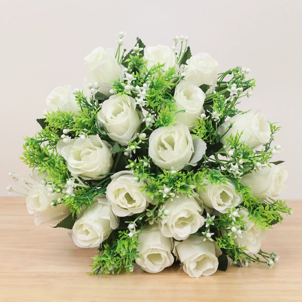 Lover's bud single bunch off-white