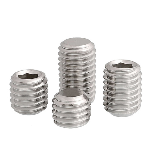 304 stainless steel machine screw DIN913 inner hexagon flat end set screw positioning stop jack screw M1.6-M6