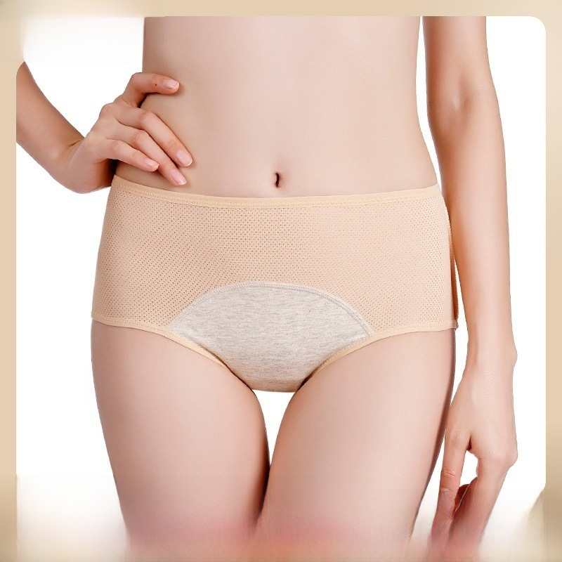 6XL Plus-Size Breathable Physiological Pants for Foreign Trade&mdash;Leak-Proof Mid-to-High Waist Menstrual Hygiene Underwear for Women, Pure and Alluring Style