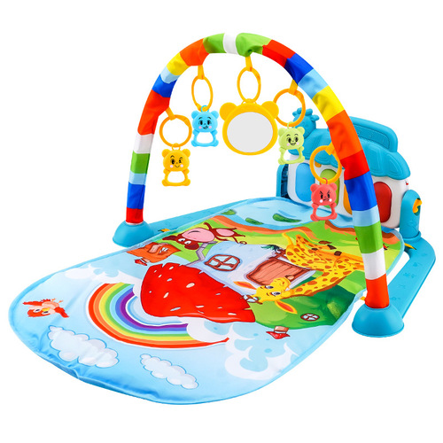 Cross-border Southeast Asia hot-selling baby fitness stand baby music pedal game mat newborn piano crawling mat