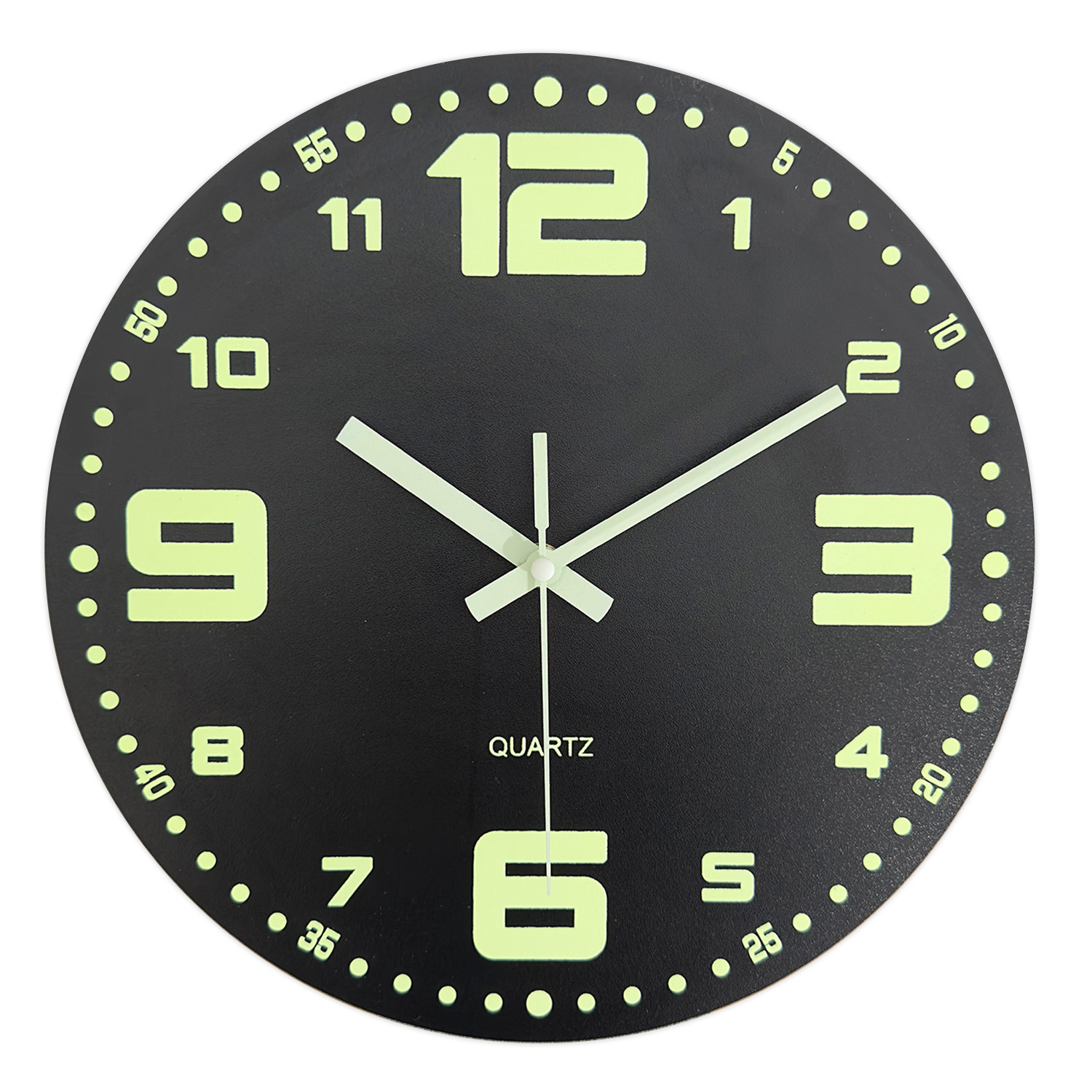 12 pulgadas 30cm luminoso digital simple reloj de madera hogar sala de estar decoración reloj mudo Reloj de pared al por mayor
