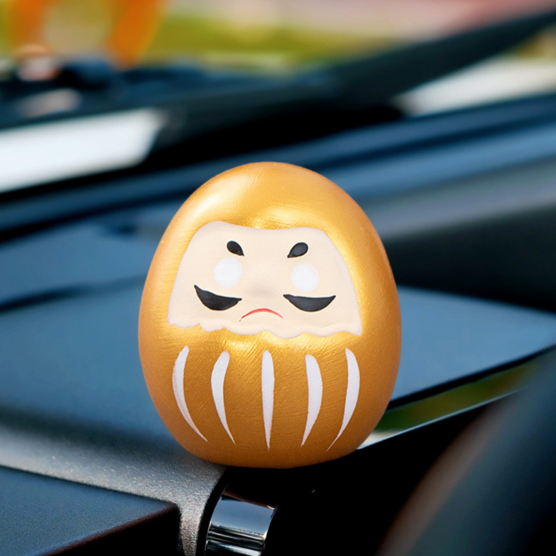 絵画ダルマ ハードカバー 日本の浅草の祝福と願いの小さなダルマの装飾品 車のインテリアのマスコット