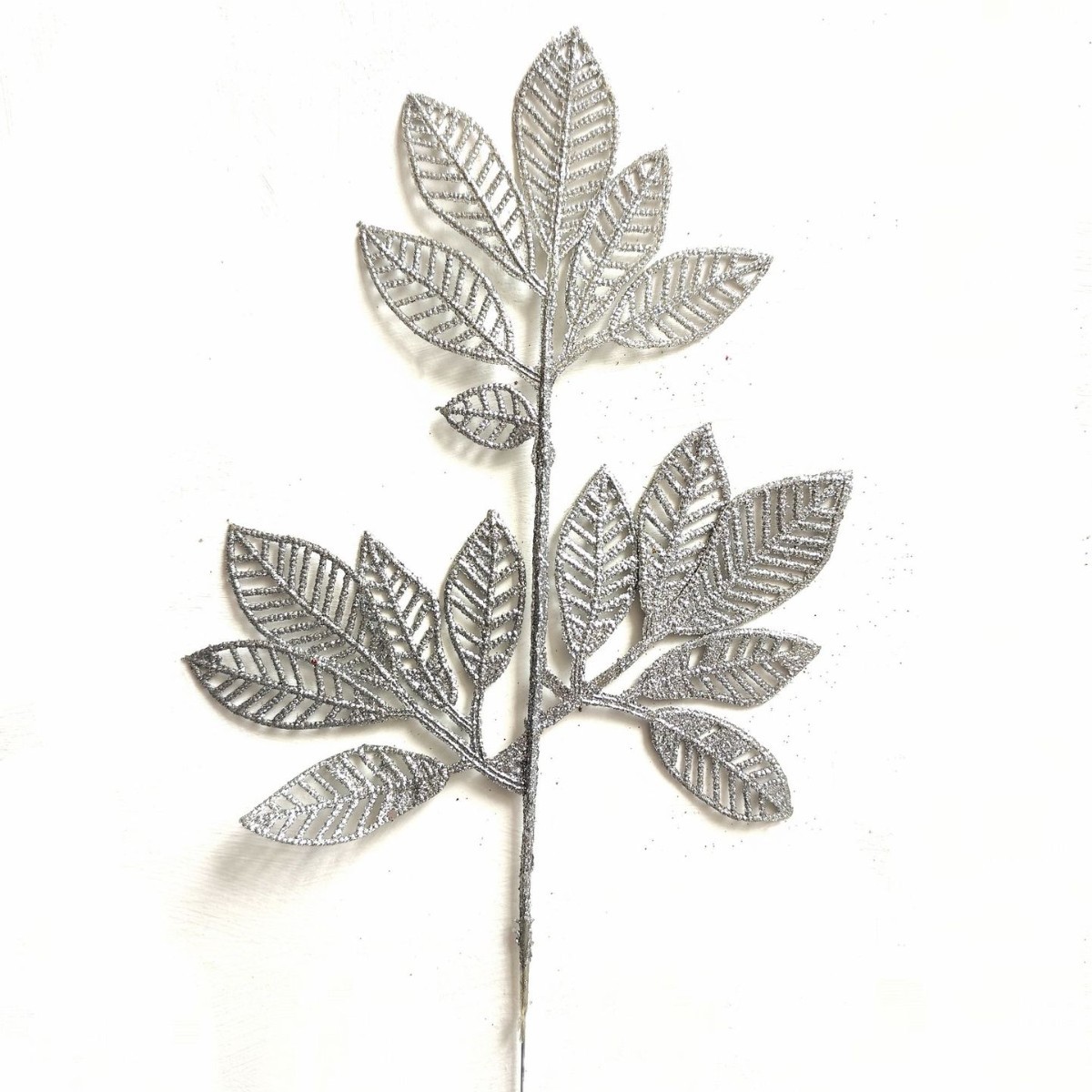 S / O transfronterizo nuevo polvo de oro de Navidad decoración para el hogar plástico árbol de Navidad 36cm de polvo de oro hojas de mango