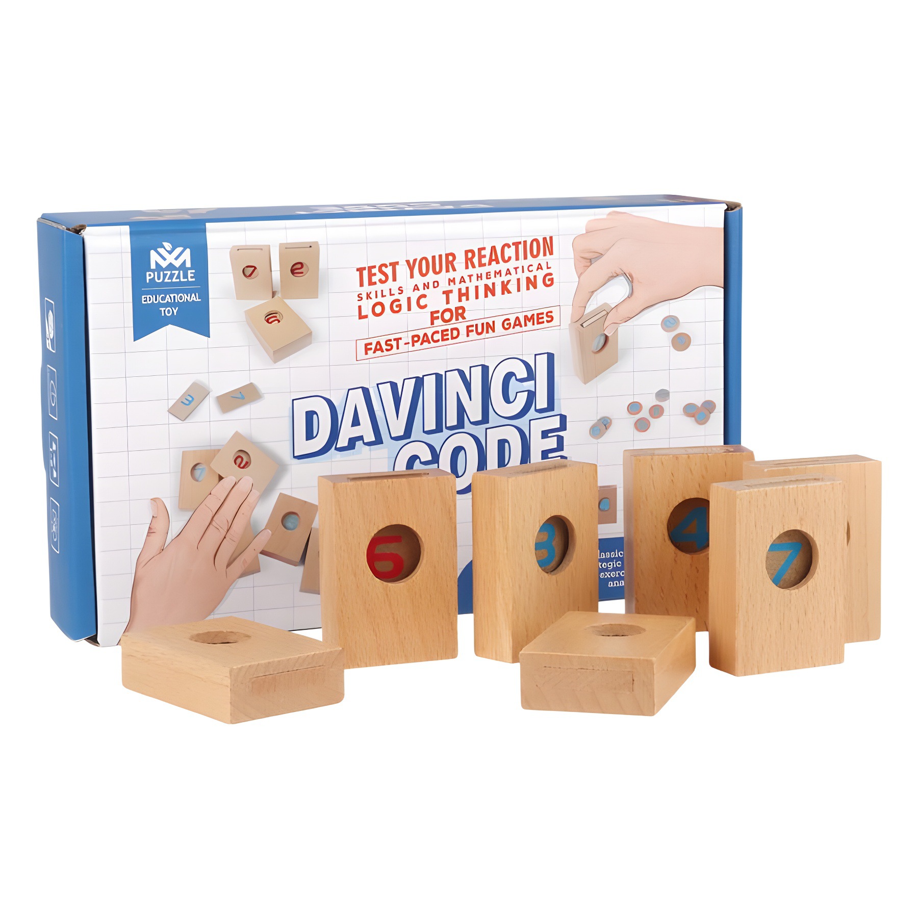 Niños 3 - 6 educación temprana descifrar juegos de tarjetas de torre entrenamiento de pensamiento lógico madera descompresión de tarjetas juguetes competitivos