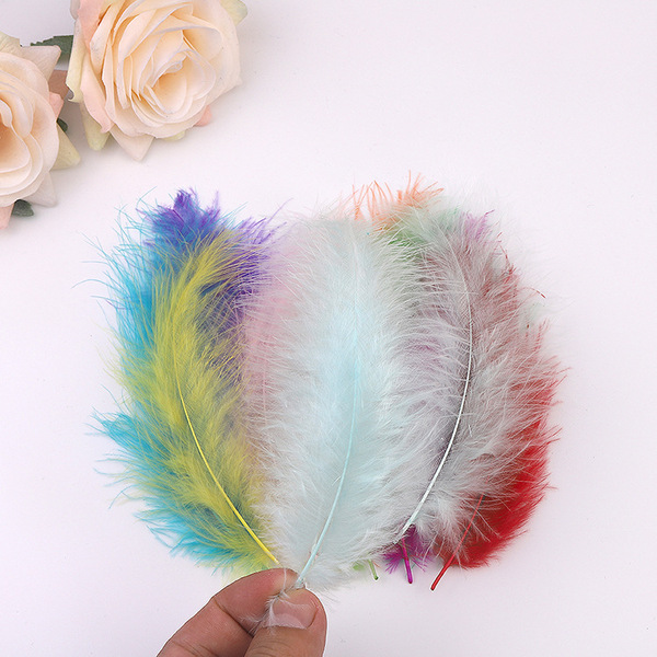 Cross -border wholesale turkey hair tip feathers color feathers…