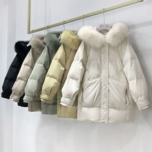 羽绒棉服女新款韩版宽松棉袄中长款冬装面包服女学生棉衣仙女外套
