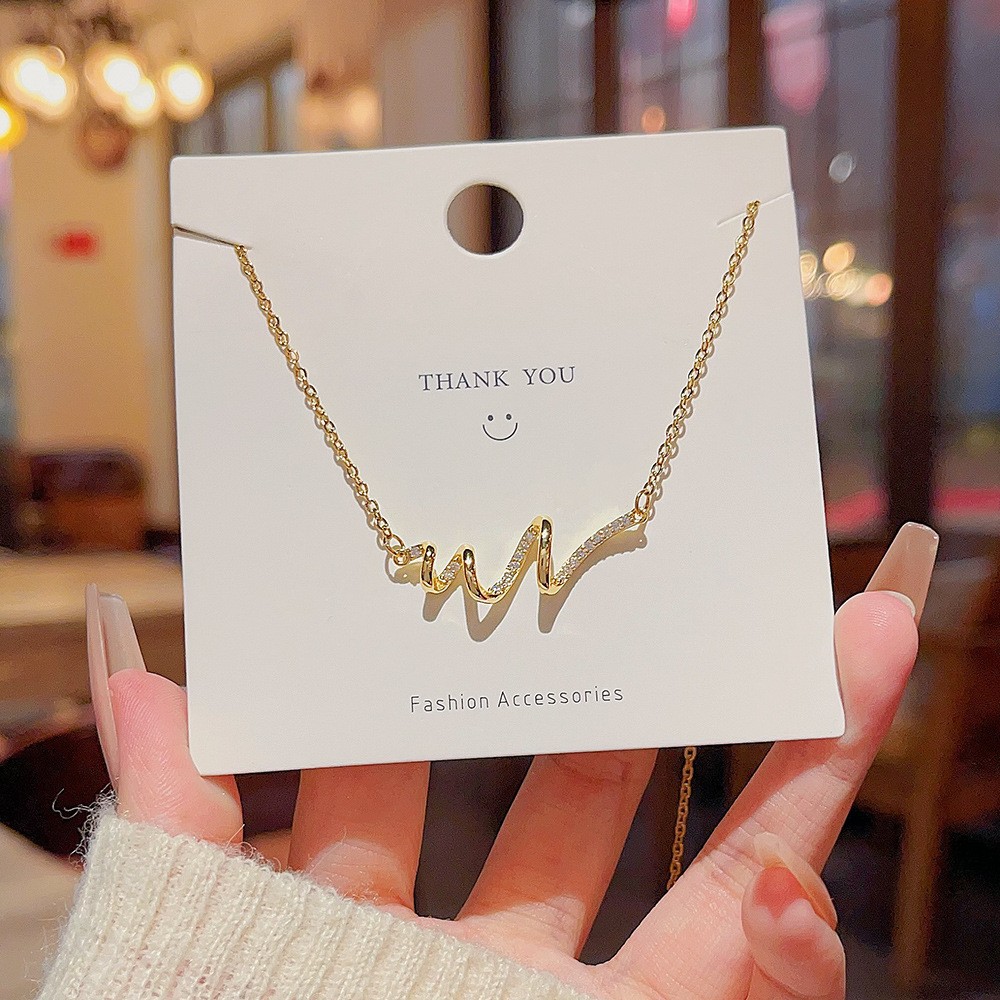 Girls under the moon titanium steel white shellfish new national style design sense niche clavicle chain female fashion temperament neck chain