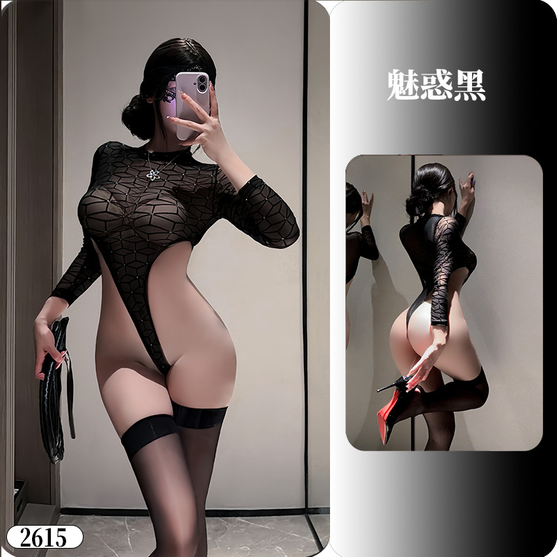 Conjunto de Lencería Erótica con Falda de Nailon, Elastano, para Ocio en Casa y Citas image 29