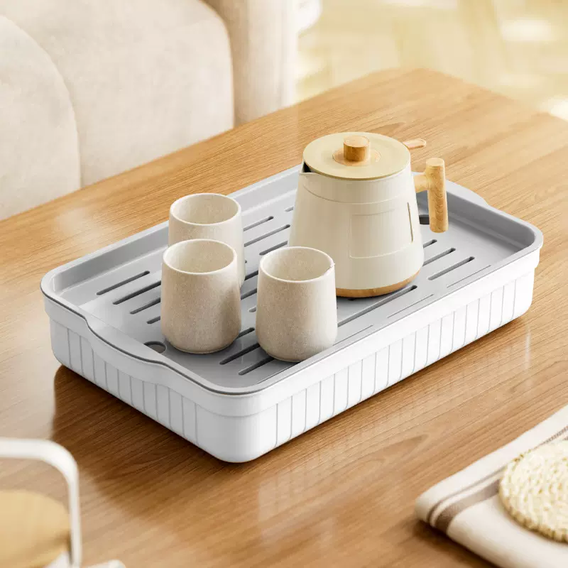 专用茶盘家用简约便携旅行一套客厅小型茶具水杯大小号沥水盘日式