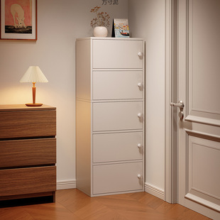 Drawer Cabinet Storage Cabinet Chest of Drawers Small Apartment Living Room Wall-Mounted Ultra-Narrow Vertical Cabinet Simple Modern Storage Cabinet Storage Cabinet