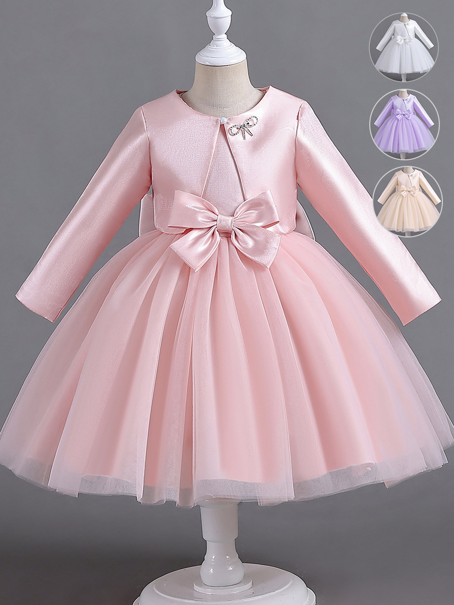 Children's Dress Princess Dress Girl Summer New Dress Flower Girl Festival Performance Little Girl Piano Performance Dress