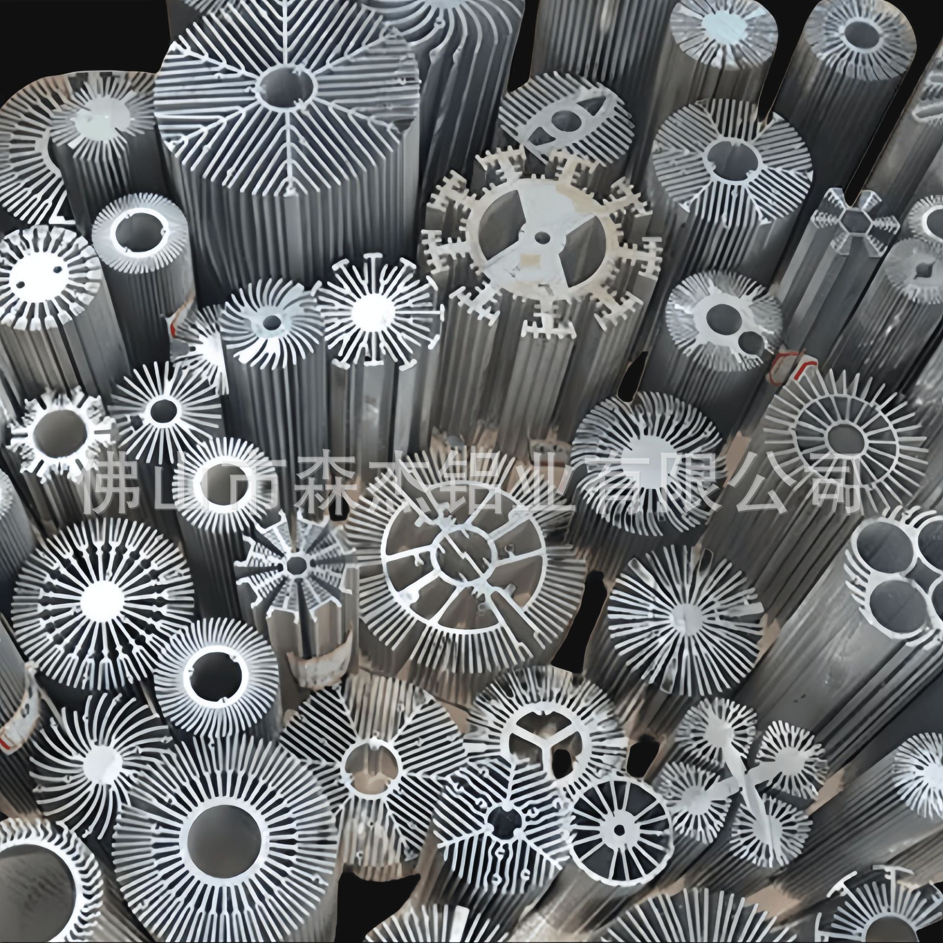 厂家直销led灯饰散热太阳花散热器太阳花散热片圆形散热片多规格