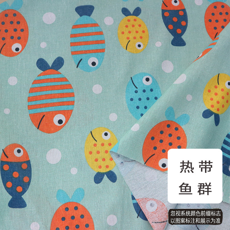 tela de lino de algodón tela de mesa cortina tela de tela de tela sofá tela hecha a mano procesamiento de tela