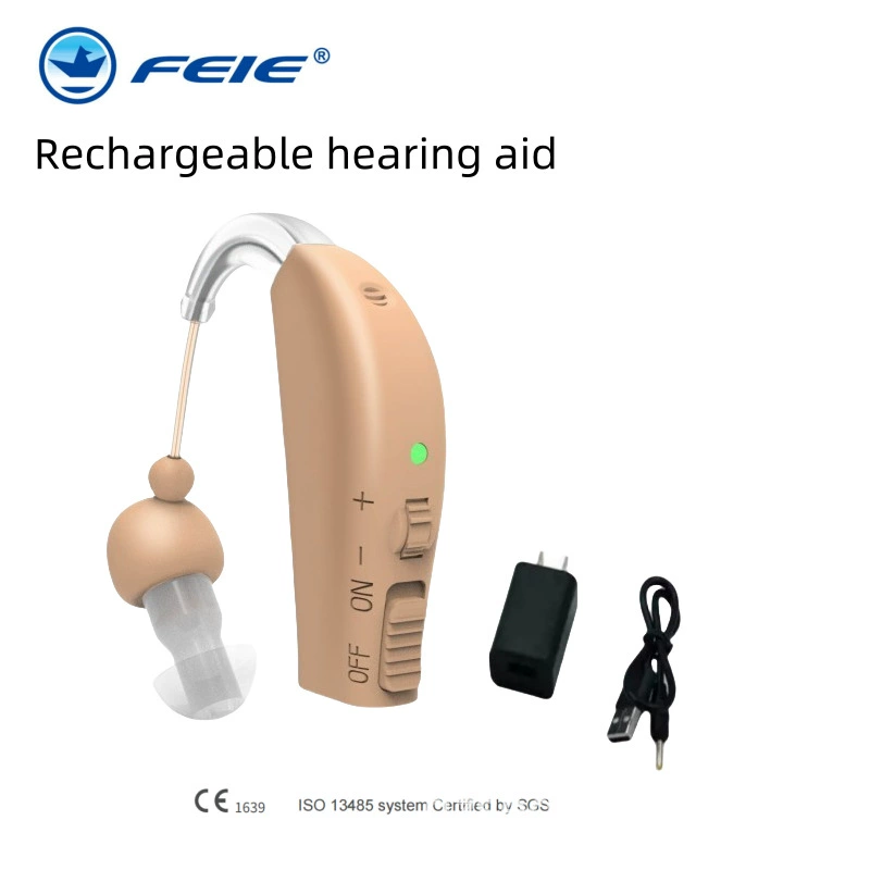 Беспроводные перезаряжаемые слуховые аппараты Feige для пожилых людей с потерей слуха, с шумоподавлением, для трансграничной торговли