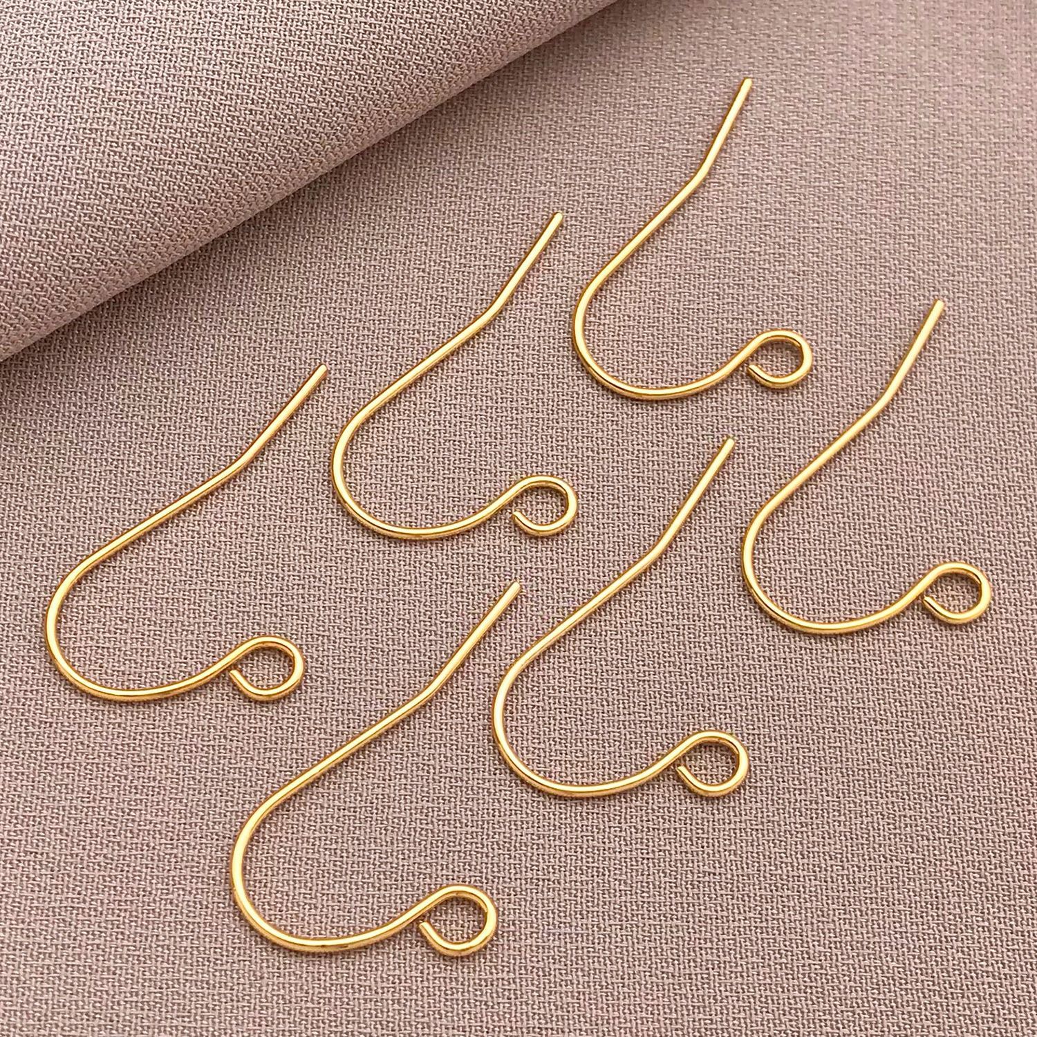 T471-21x12mm copper plated 18k real gold strong color protection simple glossy e…