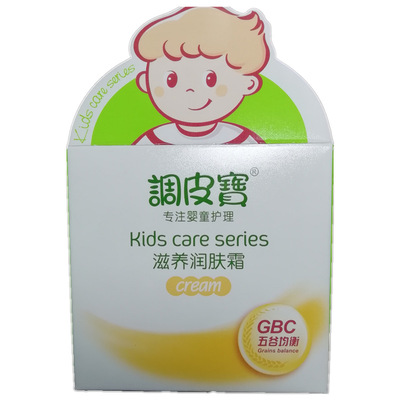 调皮宝五谷均衡滋养润肤霜润泽保湿柔润呵护宝宝娇嫩肌肤柔滑牛奶|ms