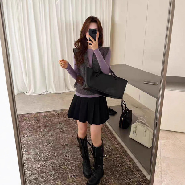 Demi-season fleece knitted fashionable vest