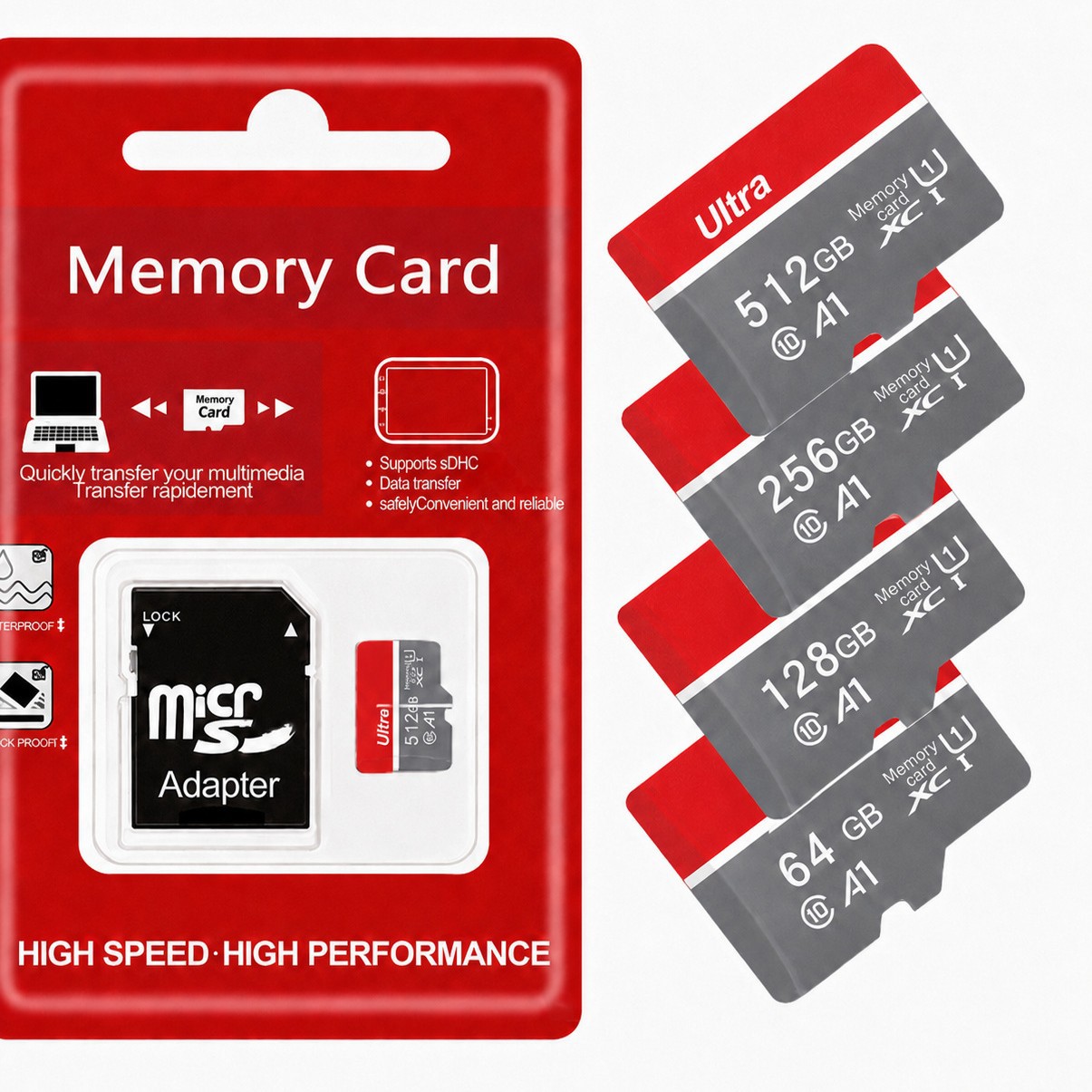 Cross-border memory card 1TB upgraded to 2TB storage card, camera recorder TF card 512G memory card factory wholesale