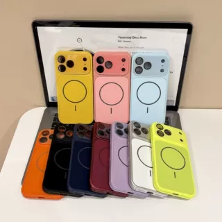 带AI相机按键壳适用iPhone18/17PRO喷油磁吸肤感磨砂苹果16手机壳